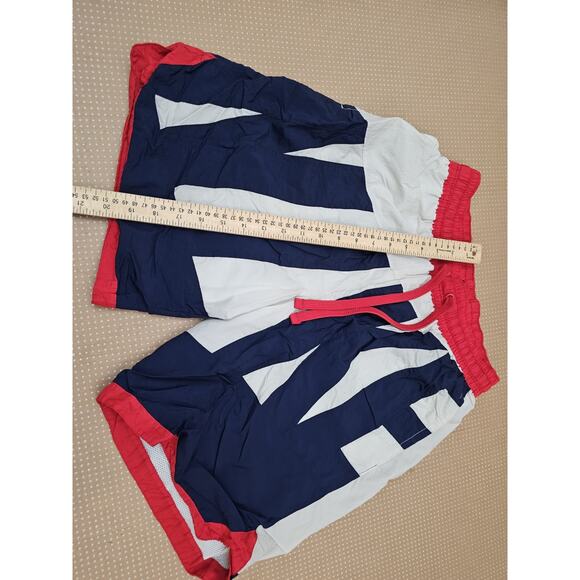 Nike Men's Medium Throwback Graphic Shorts AT3165-102 Red White & Blue Loose Fit - Picture 2 of 10